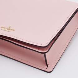 Pre Owned Kate Spade Pink Leather Lily Avenue Cara Crossbody Bag