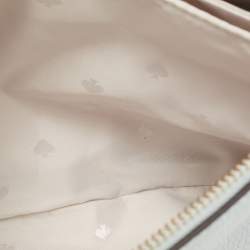 Pre Owned Kate Spade Light Blue Leila Triple Gusset Crossbody Bag