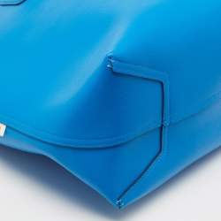 Pre Owned Kate Spade Blue Leather Ava Reversible Tote