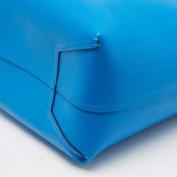 Pre Owned Kate Spade Blue Leather Ava Reversible Tote