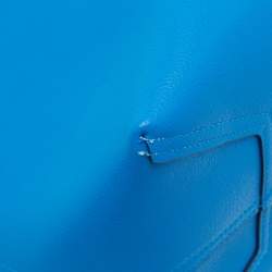 Pre Owned Kate Spade Blue Leather Ava Reversible Tote