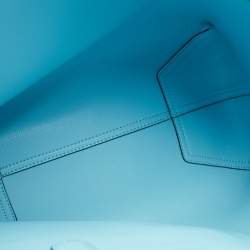 Pre Owned Kate Spade Blue Leather Ava Reversible Tote