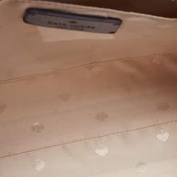 Pre Owned Kate Spade Lilac Glitter Fabric and Leather Tinsel Satchel