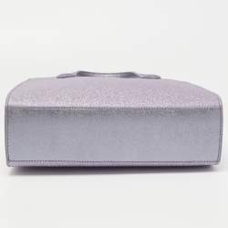 Pre Owned Kate Spade Lilac Glitter Fabric and Leather Tinsel Satchel