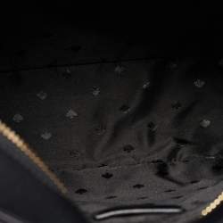 Pre Owned Kate Spade Black Glitter Fabric and Leather Tinsel Tote