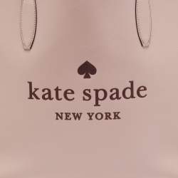Kate Spade Rose Smoke Leather Glitter On Tote