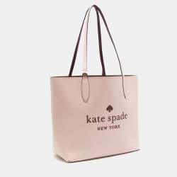Kate Spade Rose Smoke Leather Glitter On Tote