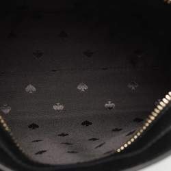 Kate Spade Black Glitter Fabric and Leather Tinsel Satchel
