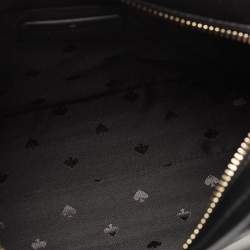 Kate Spade Black Glitter Fabric and Leather Tinsel Satchel