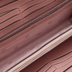 Pre Owned Kate Spade Pink Leather Zip Around Wallet