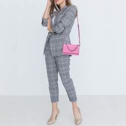 Pre Owned Kate Spade Pink Leather Convertible Crossbody Bag