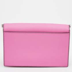 Pre Owned Kate Spade Pink Leather Convertible Crossbody Bag