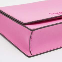 Pre Owned Kate Spade Pink Leather Convertible Crossbody Bag