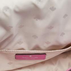 Pre Owned Kate Spade Pink Leather Convertible Crossbody Bag