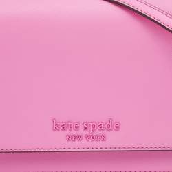 Pre Owned Kate Spade Pink Leather Convertible Crossbody Bag