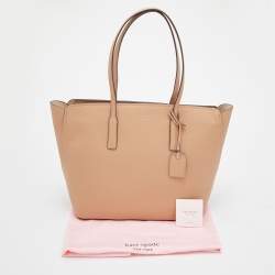 Pre Owned Kate Spade Light Brown Leather Margaux Tote