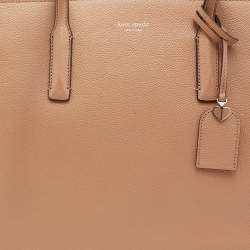 Pre Owned Kate Spade Light Brown Leather Margaux Tote