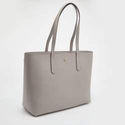 Kate Spade Light Grey Leather Large Molly Tote