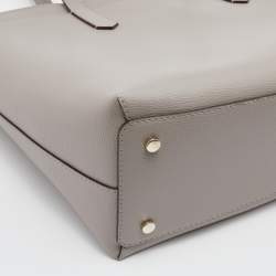 Kate Spade Light Grey Leather Large Molly Tote