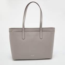 Kate Spade Light Grey Leather Large Molly Tote