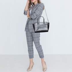 Kate Spade Black Leather Large Patterson Drive Geraldine Satchel