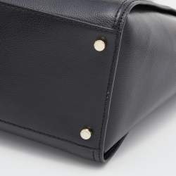 Kate Spade Black Leather Large Patterson Drive Geraldine Satchel