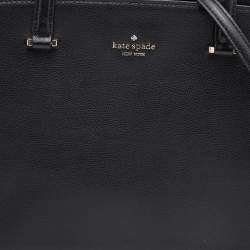 Kate Spade Black Leather Large Patterson Drive Geraldine Satchel