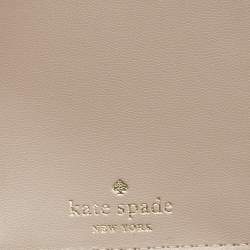 Pre Owned Kate Spade Beige Medium Leila Phone Wristlet 