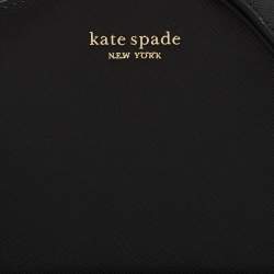 Kate Spade Black Leather Spencer Small Double Zip Crossbody Bag
