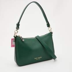 Kate Spade Green Leather Hudson Crossbody Bag