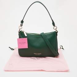 Kate Spade Green Leather Hudson Crossbody Bag