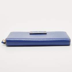 مملوكة مسبقًا Kate Spade Blue Leather Wellesley Neda Continental Wallet