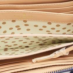 مملوكة مسبقًا Kate Spade Blue Leather Wellesley Neda Continental Wallet