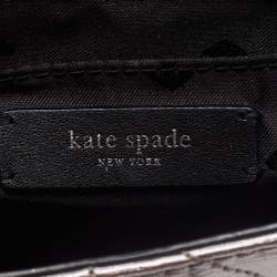 Pre Owned Kate Spade Metallic Briar Lane Quilted Leather Mini Evelyn Shoulder Bag