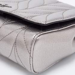 Pre Owned Kate Spade Metallic Briar Lane Quilted Leather Mini Evelyn Shoulder Bag