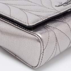 Pre Owned Kate Spade Metallic Briar Lane Quilted Leather Mini Evelyn Shoulder Bag