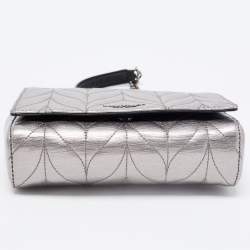 Pre Owned Kate Spade Metallic Briar Lane Quilted Leather Mini Evelyn Shoulder Bag