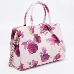 Kate Spade Pink Leather Emerson Place Roses Olivera Satchel