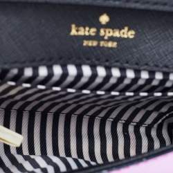 Pre Owned Kate Spade Metallic Pink Leather Cedar Street Cami Crossbody Bag