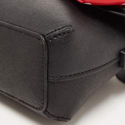 Pre Owned Kate Spade Black Leather Minnie Mouse Satchel 