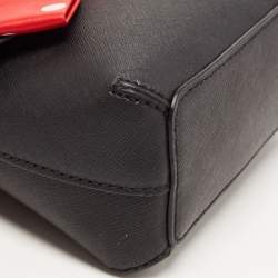 Pre Owned Kate Spade Black Leather Minnie Mouse Satchel 