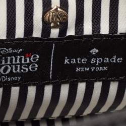 Pre Owned Kate Spade Black Leather Minnie Mouse Satchel 