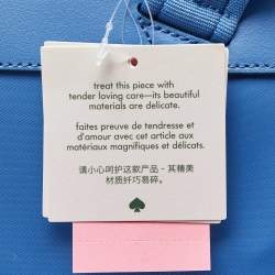Pre Owned Kate Spade Blue Nylon Large Karissa Backpack