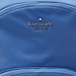 Pre Owned Kate Spade Blue Nylon Large Karissa Backpack