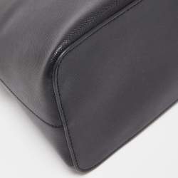 Pre Owned Kate Spade Black Coated Canvas Medium Schuyler Dome Satchel