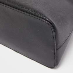 Pre Owned Kate Spade Black Coated Canvas Medium Schuyler Dome Satchel