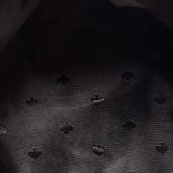 Pre Owned Kate Spade Black Coated Canvas Medium Schuyler Dome Satchel