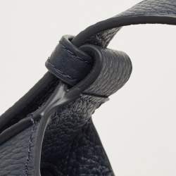 Pre Owned Kate Spade Tri Tone Blue Quilted Leather and Suede North South Leila Crossbody Bag