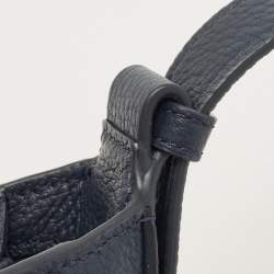 Pre Owned Kate Spade Tri Tone Blue Quilted Leather and Suede North South Leila Crossbody Bag