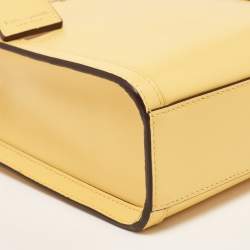 Pre Owned Kate Spade Yellow Leather Manhattan Tote